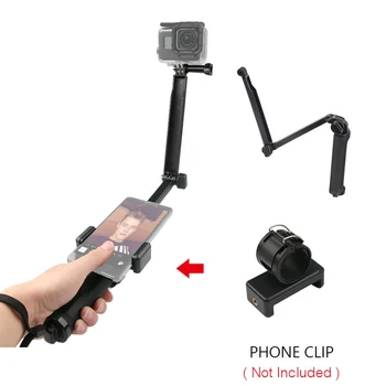 3 Veidu Grip Ūdensizturīgs Monopod Selfie Stick Statīva Stends, GoPro Hero 9 8 7 6 5 4 Yi 4K Sjcam Eken par Go Pro Piederumu