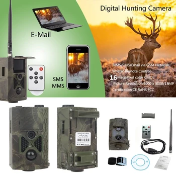 Medību Kamera HC 550M MMS 16MP 1080P Taka Medību Kamera 0,5 s Izraisīt Foto Lamatas 120 grādi PIR Sensors Dabas Taka Kamera
