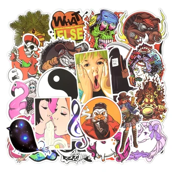 300 GAB Ūdensnoturīgas Uzlīmes PVC Anime Grafiti Forša Uzlīme uz Klēpjdatoru Pieaugušo DIY Skeitborda Ceļojumu Gadījumā Velosipēds, Kancelejas preces Etiķete
