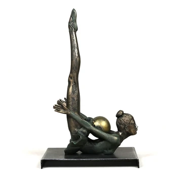 [MGT] Vintage Sveķu Calisthenics Skulptūru Dzelzs Meitene Vingrošana Statuja Balva Suvenīru Dzimšanas dienas Dāvanu, Rotājumu Dekori Aksesuāri