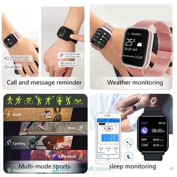 Ir 2021. SmartWatch Sievietes Cilvēks Elektronisko Rokas pulksteni Par Andriod Ios Sirds ritma Monitors Pedometrs Smart watch Pulkstenis