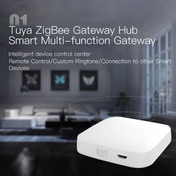 Tuya Zigbee Smart Bezvadu Vārteju Hub Mājas Automatizācijas Skatuves Apsardzes Signalizācijas Komplekts PIR Durvīm&Loga Temperatūra&Mitruma Sensors