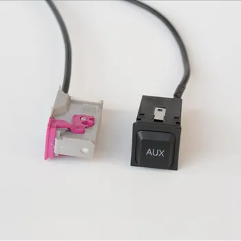 Auto Aux-in RNS-E TV Uztvērējam, Navigācijas AUX Switch Pogu Audio Adapteri 32Pin Plug Audi RNSE A3 A4 A6 A8 R8 TT