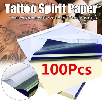 A4 Tetovējums Dokumentus, 100gab/Set Atkārtoti Siltuma Pārneses Kopētājs Papīra Trafaretu Komplekti, Tattoo, Body Art Piederumi, Instrumenti,