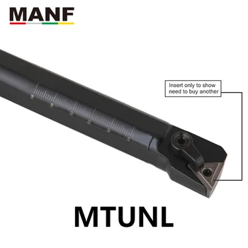 MANF S20R-MTUNR16 20mm 25mm Trijstūrī Ievietotu Pagrieziena Iekšējo Urbšanas instrumenta Turētājus CNC Virpu, Iekšējā Virpošanas Instrumentu Turētājs