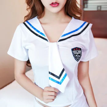 Japāna Skolas Uniformas Sexy Cute Sieviešu Jūrnieks Uzvalks JK Studentu Apģērbu Komplekti, Navy Cosplay Kostīmi Studentu Meitenes Pusi Cosplay