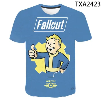 Vault Tec Spēļu Video Spēli Fallout 76 2 3 4 t-veida Topi, T Krekli, Vīriešu, Sieviešu, Bērnu Gadījuma Modes T-krekls Vault-Tec Zēns Meitene Bērniem