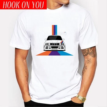 Smieklīgi bmw e46 e90 e39 e60 e30 T krekls Vīriešiem Classic Cilvēks Foršs Superauto TEE Vīriešu vasaras topi baltā camisetas harajuku hip hop tshirt
