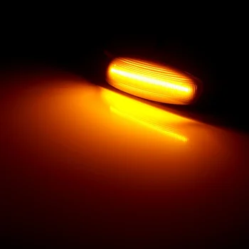 Dinamiskais LED Sānu Gabarītlukturi Gaismas Signāla Blinker par Peugeot 207 308 3008 5008 RCZ Sērijveida Pagrieziena Signāla Indikators