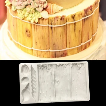 Peldošā Koka Pomādes Kūka Pelējuma Konfektes, Cepumi Silikona Veidnes Konditorejas Šokolādes Cepumu Cepšanas Veidnes Kūka Dekorēšanas Instrumentiem, Māla