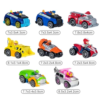 Sākotnējā Ķepu Patruļas Glābšanas Rotaļlietu Komplekts Auto Transportlīdzekļu Un Attēls Modelis Ryder Māršala Chase Gruvešos Rīcības Attēls, Anime Modelis Bērniem Rotaļlietas