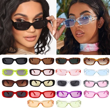 16 Krāsas Vintage Taisnstūra Vairumtirdzniecības Saulesbrilles Vīriešiem Augstas Kvalitātes Biezs Rāmis Modes Plaša, Saules Brilles Toņos Sievietēm Pārdevēji