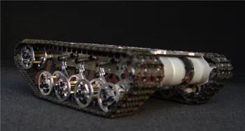 Smart Metāla Robots, Automašīnu, Kāpurķēžu Šasijas amortizatoru Tvertnes Šasija ar Alumīnija Sakausējuma Rāmi Eksperimentu, lai Arduino Projektu