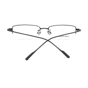 Tīra Titāna Brilles Pusi Loka Optisko Rāmis Recepte Briļļu Bezrāmju Glāzes Par Vīriešu Acu brilles 11952 Slim Templis