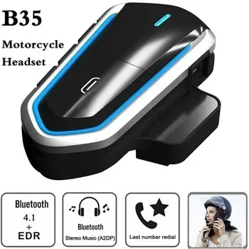 B35 Motociklu Braucēji Ķivere Domofons Bluetooth 4.1 Austiņa Interphone Audio Kit