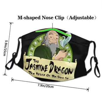 Jasmine Pūķis Tea House Atkārtoti Sejas Maska Iemiesojums Pēdējā Airbender Anti Nepievelk Putekļus Maska Aizsardzībai Respiratoru Purns