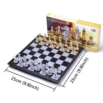 Viduslaiku Šaha Komplekts Ar Augstas Kvalitātes Salokāms Galdiņš 32 Šaha Figūras, Magnētiskā Galda Spēle Chess Attēls Komplekti Galda Spēles Dāvana