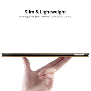 Lietā par iPad Pro 10.5 2017 Slim Retro Magnētisko Statīvu PU Ādas Gadījumā Smart Cover iPad Gaisa 3 10.5 2019 Tablete Būtiska