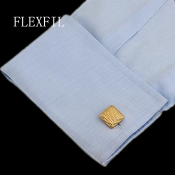 Luksusa krekls KARSTĀ cufflink par Zīmolu vīriešu aproces pogas, aproces saite Zelta Augstas Kvalitātes gemelos abotoaduras Rotaslietas bezmaksas piegāde