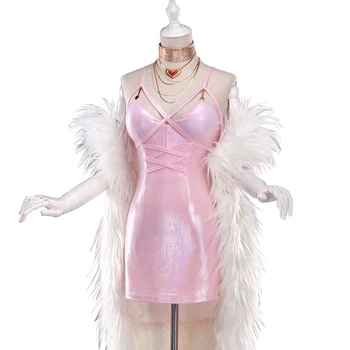 LOL KDA Ahri Cosplay Kostīmu Deviņu Jūras Fox Modes Sexy Ielas Stils/Žurnāla Vāka Vienotu Uzvalks Famale Lomu Paly Apģērbi