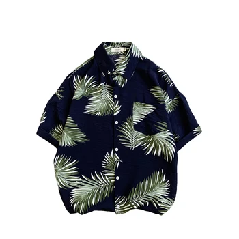 Drukāt Zīmola 2020. Gada Vasaras Vīriešu Pludmales Krekls Modes Īsām Piedurknēm Ziedu Zaudēt Ikdienas Krekli Plus Āzijas IZMĒRS M-4XL 5XL Havaju