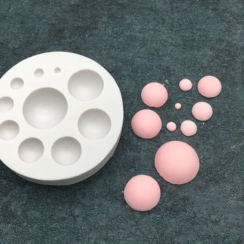 3D Pusē, Bumbu, Apli Sugarcraft Silikona Veidnē Pomādes Kūka Dekorēšanas Instrumentiem, Virtuves Cepšanas Piederumi Puse Šokolādes Veidnes