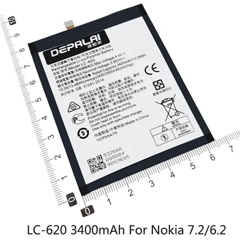 LC-620 WT240 WT330 Tālruņa Akumulatora Nokia 2.3 3.2 TA-TA 1154-1156 4.2 6.2 7.2 Baterijas 3.85 V New Augstas Kvalitātes