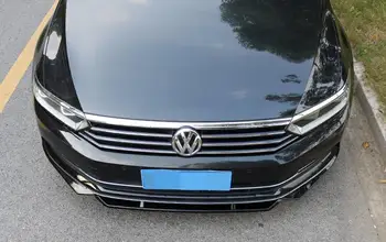 Par Volkswagen Passat B8 Ķermeņa komplekta spoilers 2018. gadam Passat B8 B ABS Aizmugurējā lūpu aizmugurējais spoileris priekšējā Bufera Difuzoru Bamperi Aizsargs