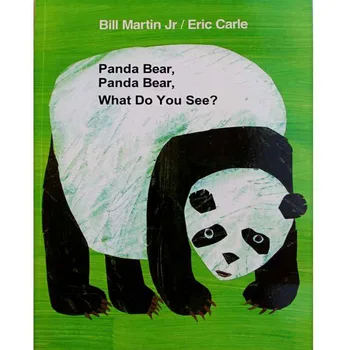 Panda Bear, Ko Jūs Redzat? Izglītības Angļu Attēlu Mācību Grāmatu Kartes Stāstu Grāmata Par Bērnu Bērni Bērniem Dāvanas