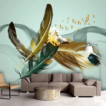 Pasūtījuma 3D Foto Tapetes, Abstract Spalvu Sienas Art Sienas Wall Papers Mājas Dekors Dzīvojamā Istaba Dīvāns TV Fona Sienu pārklājumu