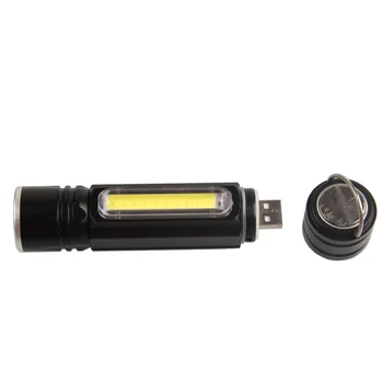 USB High Power Spēcīgu Gaismas Lukturīti T6 Tālummaiņas lielos attālumos Mini Ūdensizturīgs Uzlādes indikators Magnēts Darba Gaismas