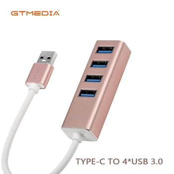 GTMEDIA Ultra-plānas 4-port USB 3.0 HUB ātrgaitas Stabils USB Centrmezglu, Par Multi-ierīci, Datoru, Klēpjdatoru Piederumi Pārveidotāja Adapteris