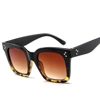 Vintage Laukumā Lielgabarīta Saulesbrilles Modes Dāma Zīmola Dizainere Retro Saules Brilles Toņos Sievietēm Gafas Oculos De Sol UV400