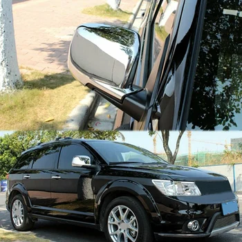 Auto Chrome Sānu Durvis Atpakaļskata Spogulī, Vāks Dodge Journey Fiat Freemont 2009. - 2018.gadam