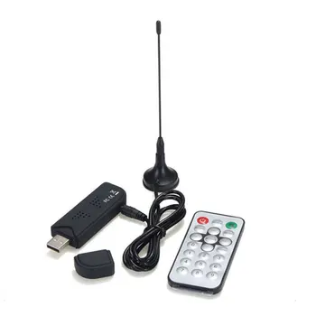 USB 2.0 Digitālā DVB-T SDR+DAB+FM HDTV TV Uztvērējs Uztvērēja Stick RTL2832U+R820T2