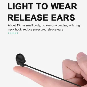 Bluetooth Bezvadu Miega Austiņas Ar Mic HiFi Silikona Earphon Austiņas In-Ear, Atceļot Sporta Austiņas Trokšņu, Mīksta Q7G9
