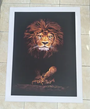 Liela Savvaļas Lauva Dzīvniekiem Mežonīgs Zvērs Plakātu Sienas Mākslas Audekls Izdrukas, Gleznu Dekoratīvie Foto Attēlus Dzīvojamā Istaba Dekori