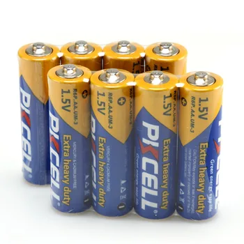 24pcs PKCELL Pilas AA Baterijas R6P Cinka Oglekļa Baterias AA 1,5 V Super Heavy Duty 2A vienreizējai Lietošanai Sausās Baterijas