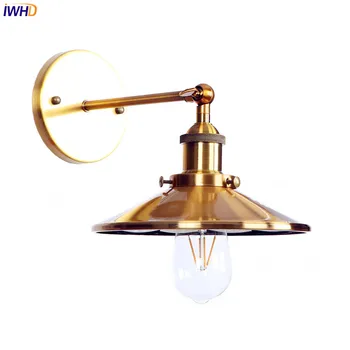 IWHD Rūpniecības Retro LED Sienas Gaismas Ķermeņi, Vannas istaba, Dzīvojamā Istaba Edison Stila Apgaismes Vintage Sienas Lampas Lumnaire Wandlamp