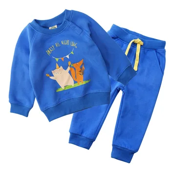 2019 baby girl Rudens Tērps, Samta Divas Gabals Bērniem Sporta Drēbes 2-8 gadus Silts Sprādzes Aktīvo bērniem Džemperis Ziemas kleita