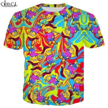 Hipiju Hipster T Kreklu apdruka Vīriešu Sieviešu 3D Drukas Krāsains Lisa Simpson sporta Krekls Hip Hop pelēkā vārna Ikdienas īsās Bikses Funny Skriešanas Bikses, Uzvalks