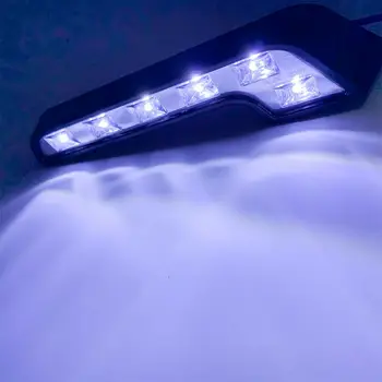 2gab Auto Auto Dienas Gaismas lukturi Ūdensizturīgs L formas dienas gaitas lukturi Miglas lukturi Dienā Disku Lampu, Drošu Modificētu Gaismas Vispārējās Auto Piederumi