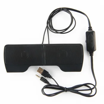 Krievijas Noskaidrošanu!!! USB Stereo Skaļruņi Mini Portatīvo Soundbar par Notebook Portatīvie Mp3 Tālruņa Mūzikas Atskaņotāju, Datoru, DATORS ar Klipu