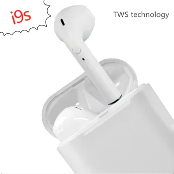 I9s TWS Mini Bluetooth Bezvadu Austiņas Stereo Austiņu Austiņas ar mic neredzams Bluetooth Handfree Automašīnas Komplektu Smart Tālruni