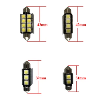 Canbus LED Lampas, Interjera Kartes Dome Bagāžnieka Plāksnes Spuldzes Nissan Nv200 2010-2017