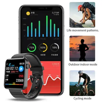 Bluetooth Smart Watch Pulkstenis, Sirdsdarbības, Miega Monitors Aproce iPhone 11Pro Android Samsung Moto Huawei P40 P30