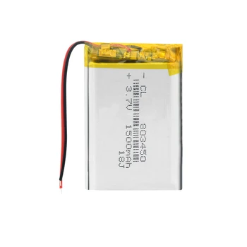 Uzlādējams 3,7 V 1500mAh 803450 Akumulators li-ion Lipo šūnu Litija Li-Po Polimēru Akumulatoru Mini Ventilators MP4 MP5 GPS LED Gaismas