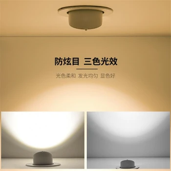 LED bagāžnieka gaismas COB LED gimbal gaismas 20W 30W 40W Silti Balta, Auksti Balta COB LED gimble lampas grozāms led downlight Regulēšana