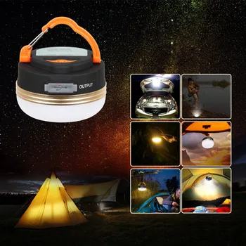 T-SAULE Mini Kempings Gaismas 3W LED Kempings Laternu Teltis lampas Āra Pārgājienu Nakts Karājas lampa USB Lādējamu