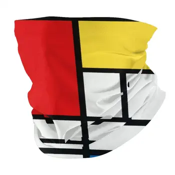 Galvas Apsējs Kakla Gaiter Galvu Riteņbraukšana Zvejas Maska Šalle (Piet Mondrian) Un Daudzfunkcionālu Āra Cepures